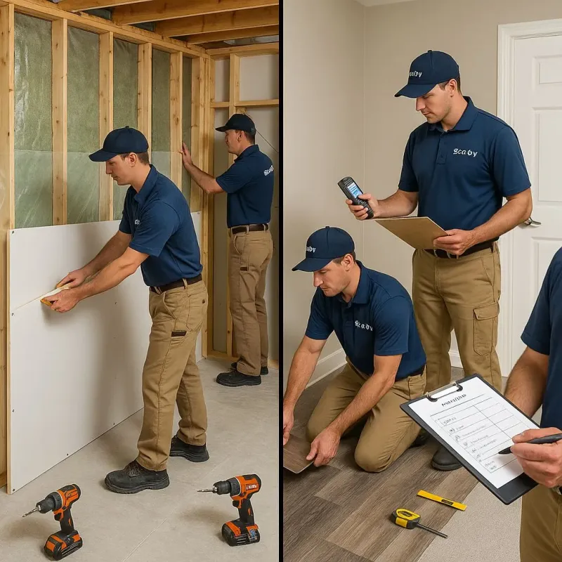 Repairs and Reconstruction process in San Dimas, CA