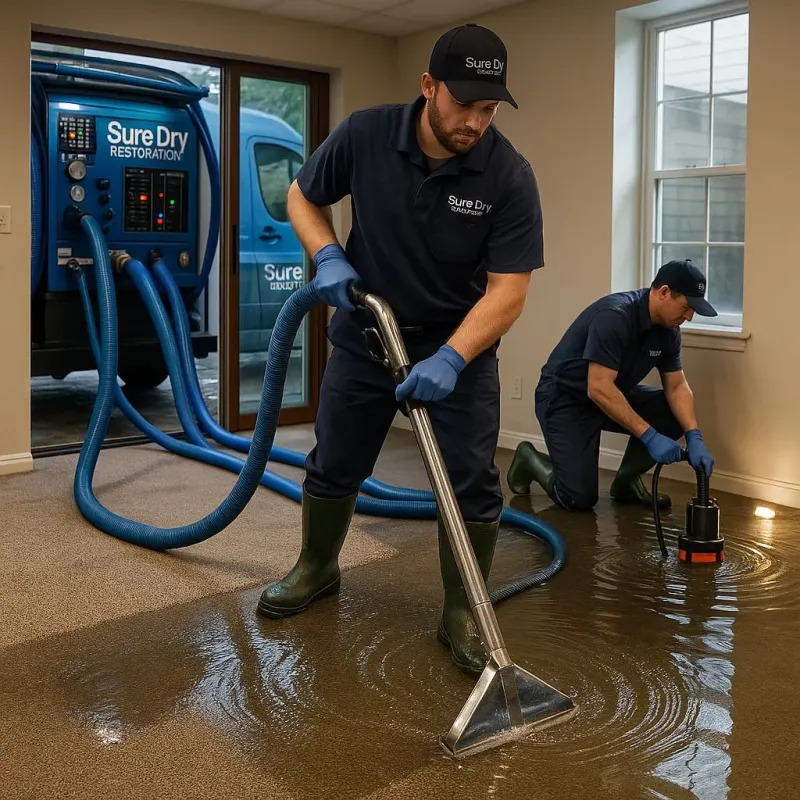 Water Extraction and Removal process in San Dimas, CA